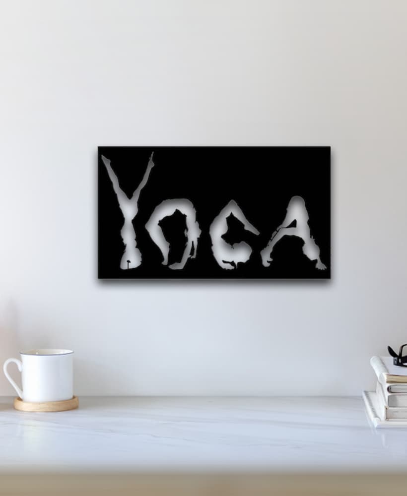 Yoga Wall Art 3d model