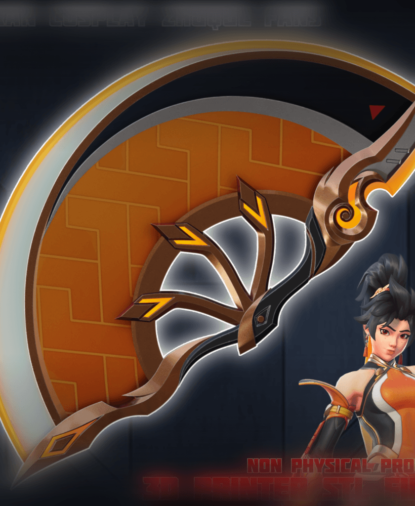 Anran Cosplay Zhuque Fans Overwatch 3d model