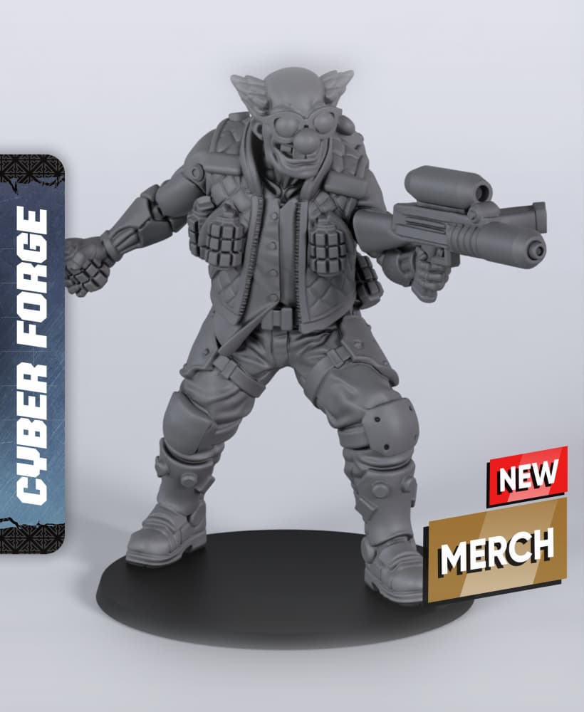Jojo - With Free Cyberpunk Warhammer - 40k Sci-Fi Gift Ideas for RPG and Wargamers 3d model