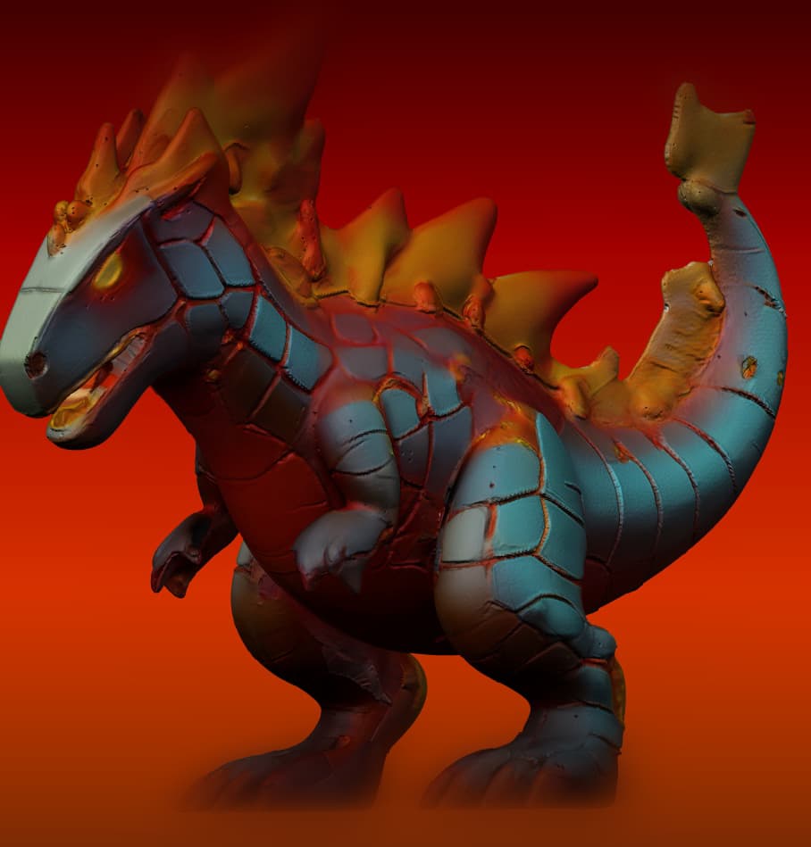 Pyrosaurus: The Inferno Tyrant - FREE for Personal Use 3d model