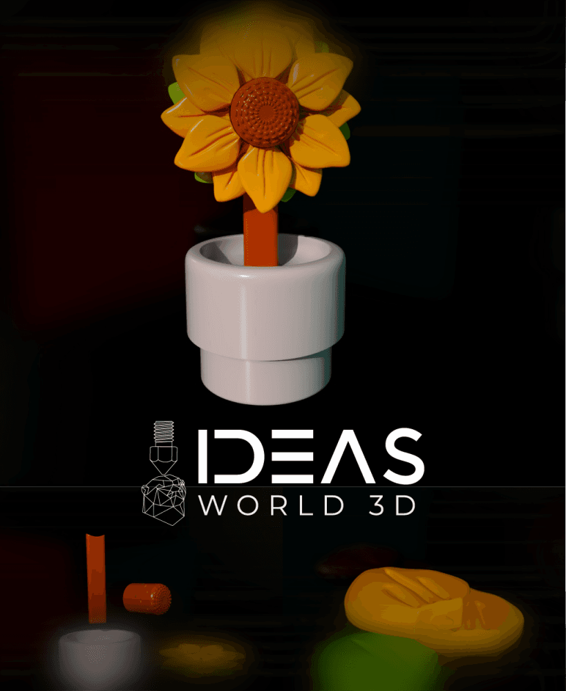 Decorative plant and storage Stylish 2-in-1 3D Printed Organizer 3d model
