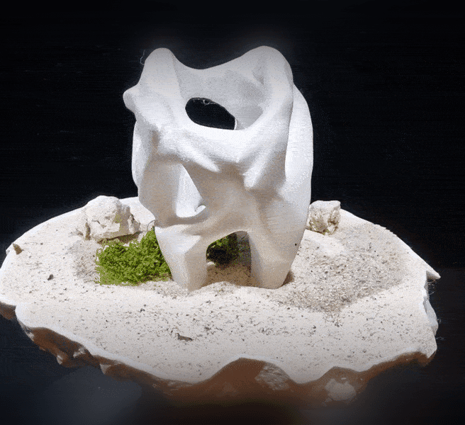 Unique Design Fish Cave for Cichlids & Pleco | 3D Printable Aquarium Fish Hide | Natural Rock Design 3d model