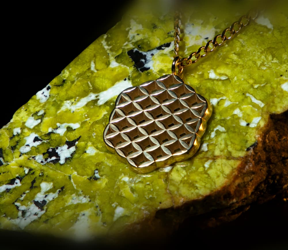 Flower of life squared Pendant 3d model