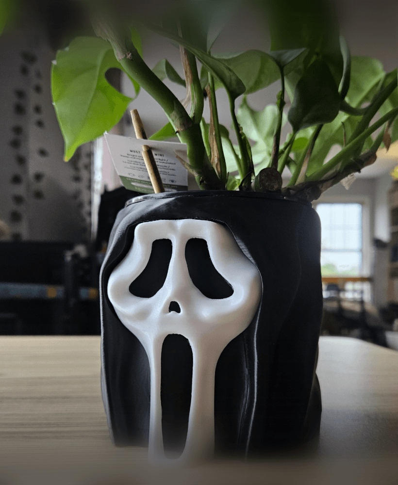 Ghost Face Hood Planter 3d model
