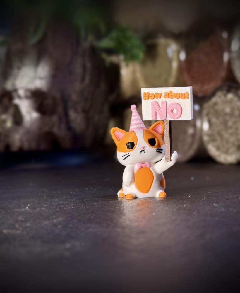 Fed-up Feline 3d model