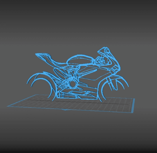 Ducati - Panigale 1299 Wall Art 3d model