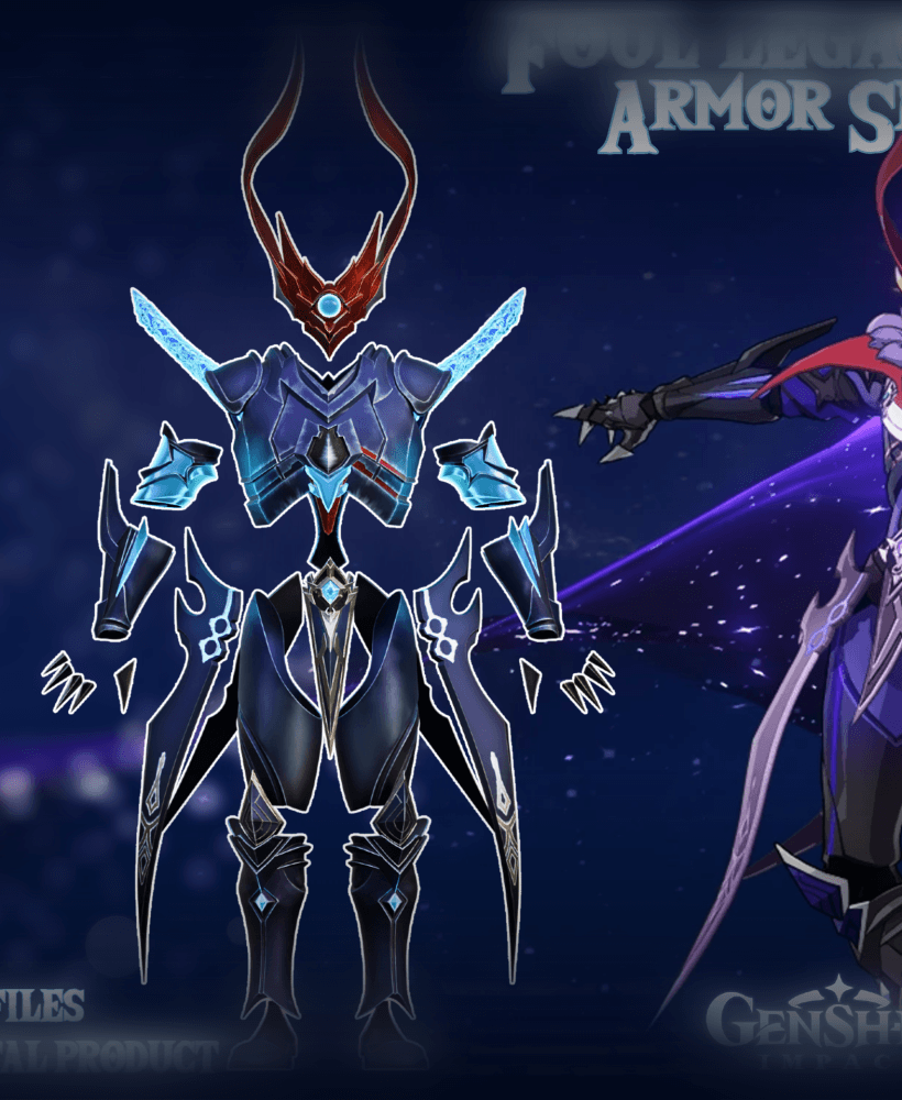 Foul Legacy Armor Set Genshin Impact 3d model