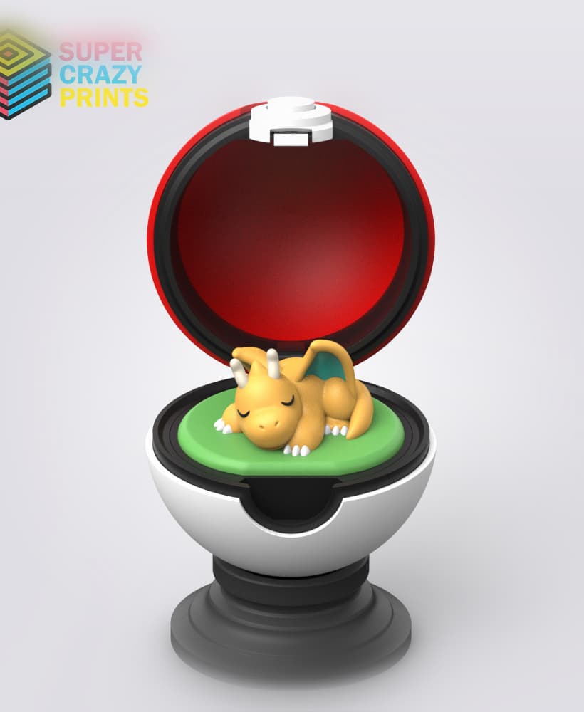 Pokeball Dragonite 3d model