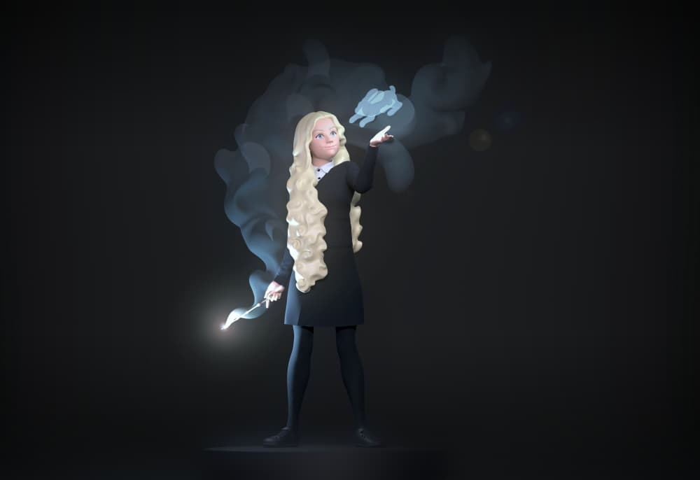 Luna Lovegood: Quirky Seeker and True Friend (Harry Potter 3D Print STL) 3d model