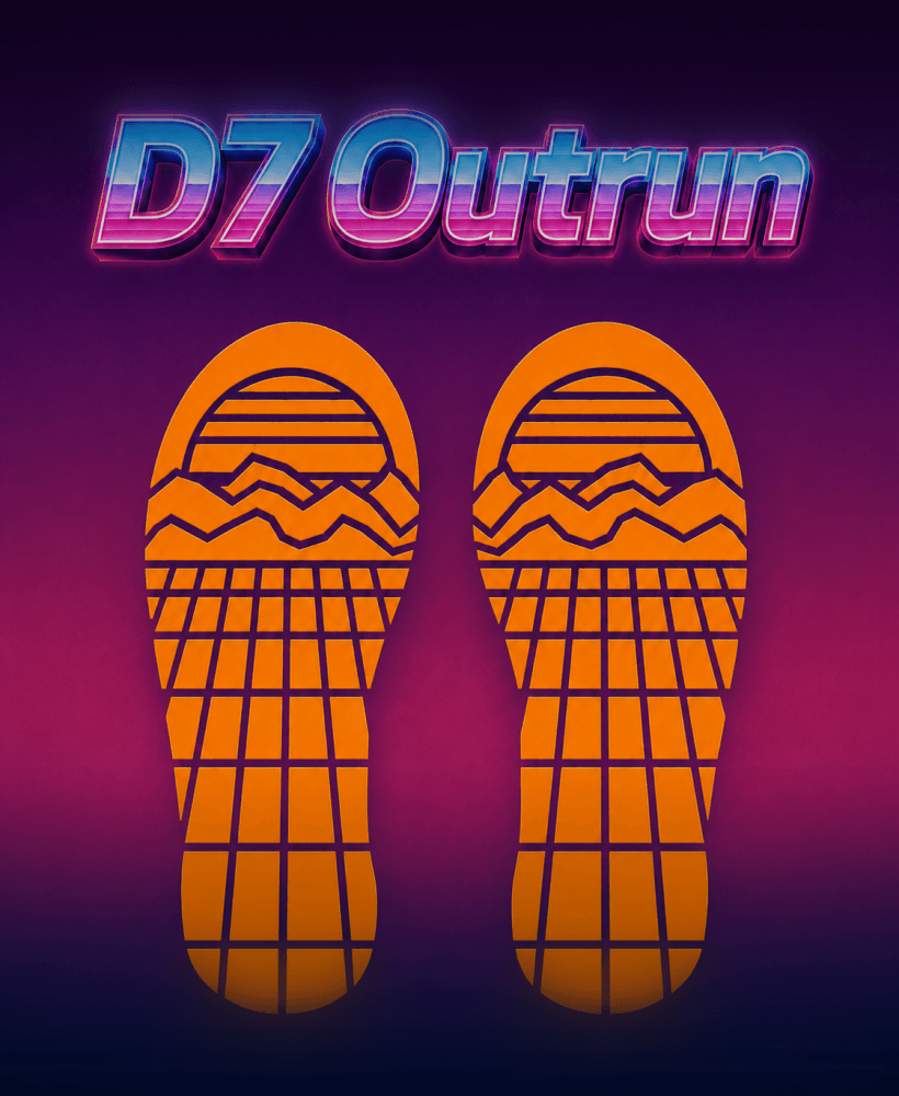 D7 Tread Outrun Tread Pattern #D7tread 3d model