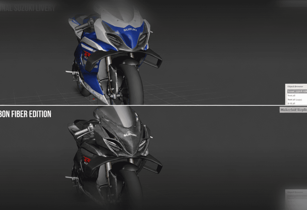 Suzuki GSX-R1000 (2012–2016) Winglets | Aerodynamic Fairing Wings | 3D Printable STL 3d model