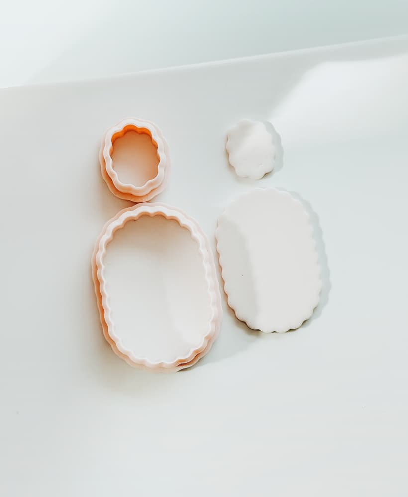 Scalloped Oval Set - Basic 3d model