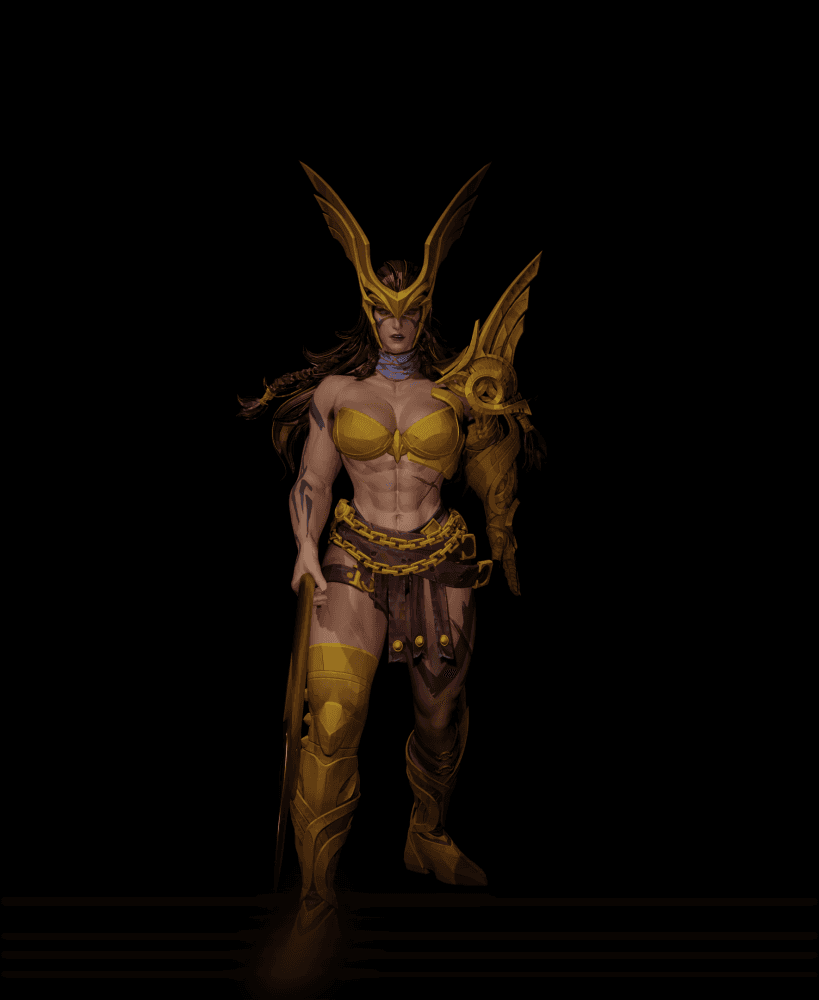 Knight Valkyrie 3d model