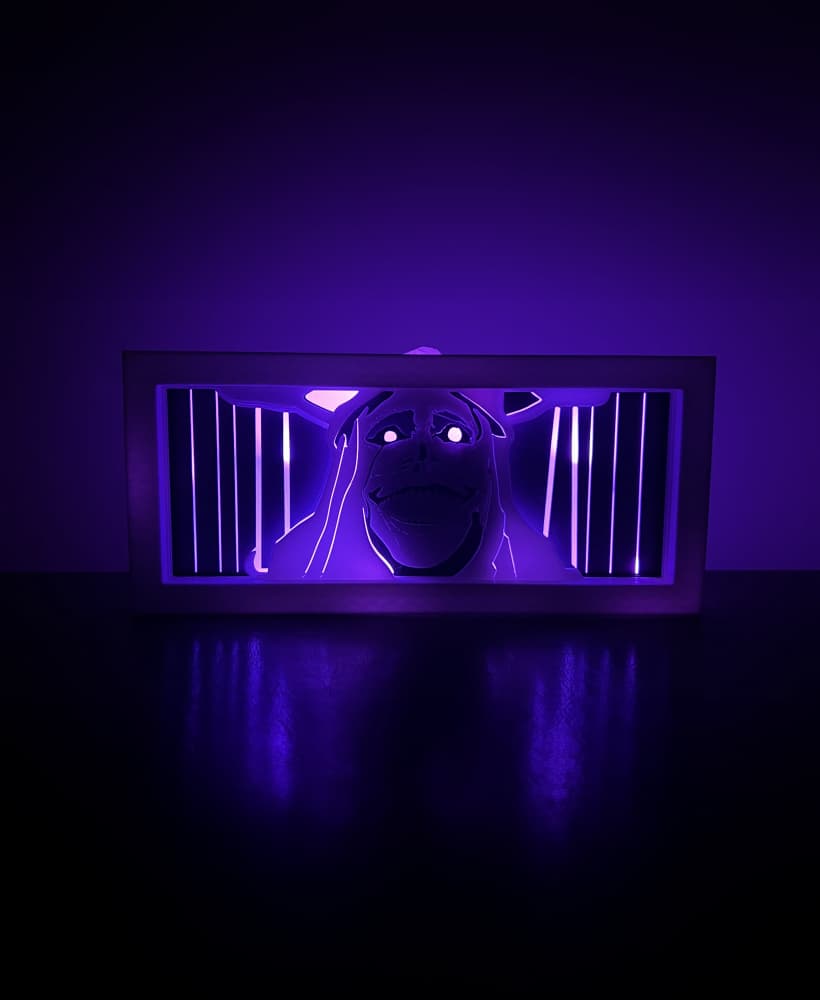 Solo Leveling Statue - LED Lightbox 3d model