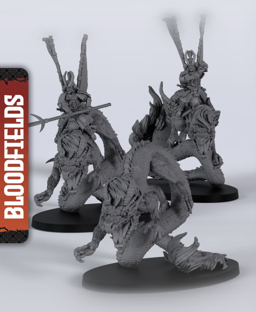 Dragon Cavalry - With Free Dragon Warhammer - 5e DnD Inspired for RPG and Wargamers 3d model