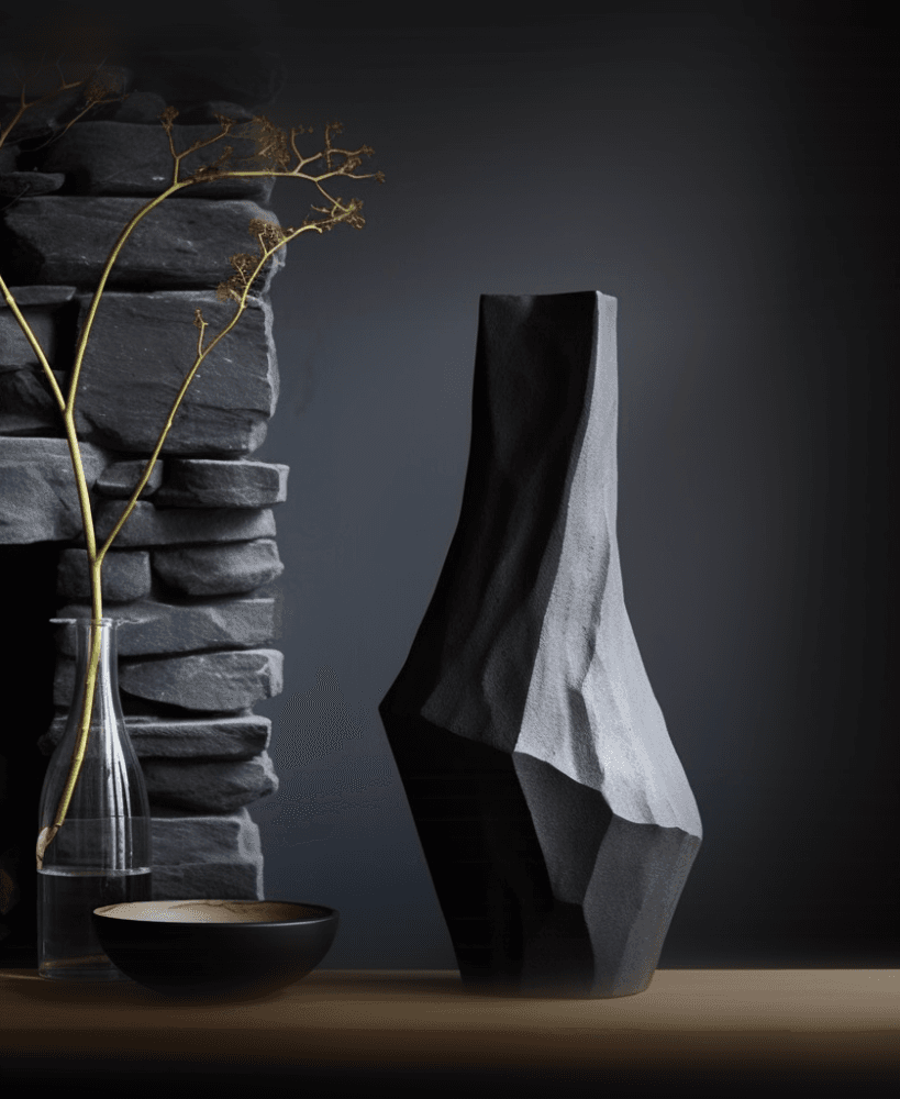 Lane Vase – Geometric Rock Formation Design 3d model