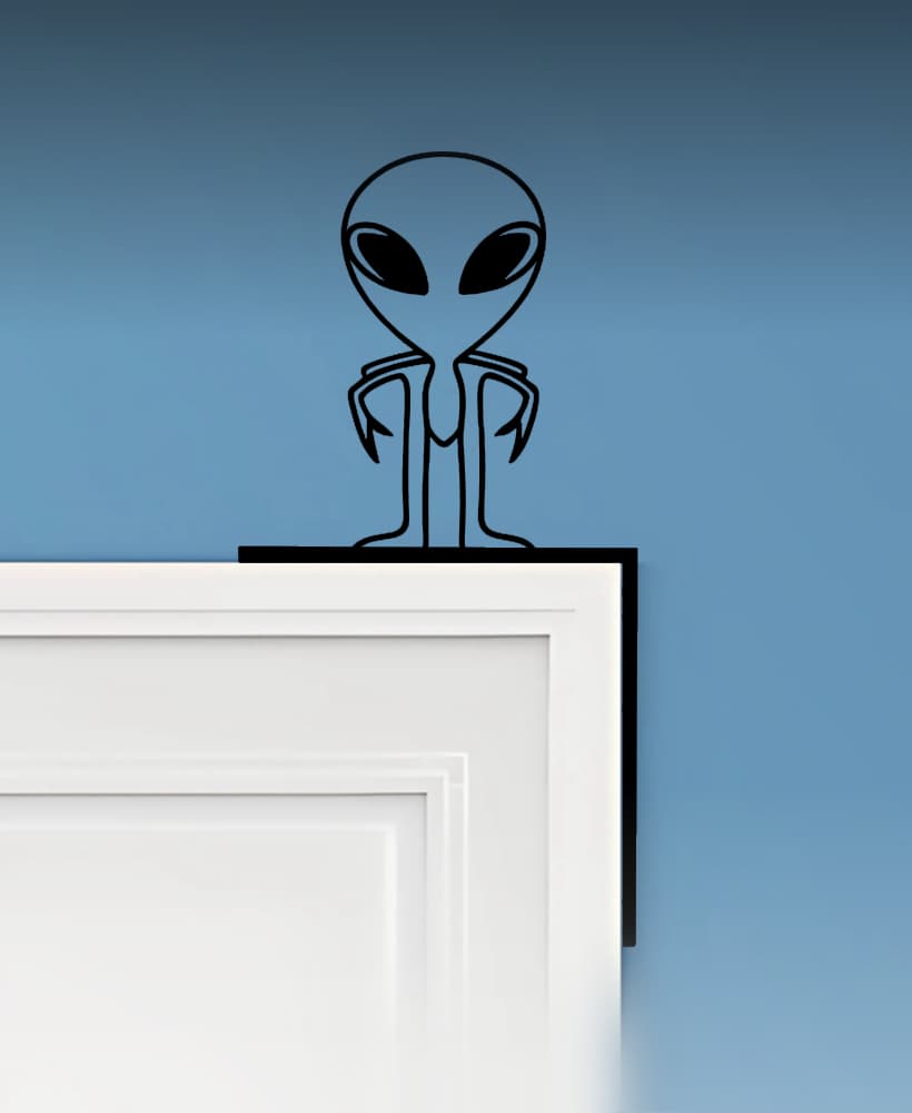 Alien Door Corner Decor 3d model