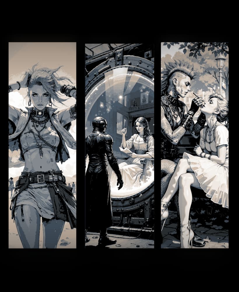 Wonder can be in any view of world and fantasy - Set of bookmarks 3d model