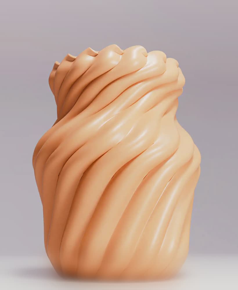 Twisted Bands -Vase- 2 3d model