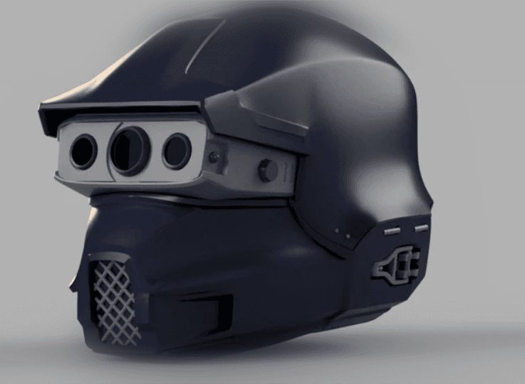 Helldivers 2 SA-04 Combat Technician Helmet DIY Kit Cosplay 1:1 scale 3d model