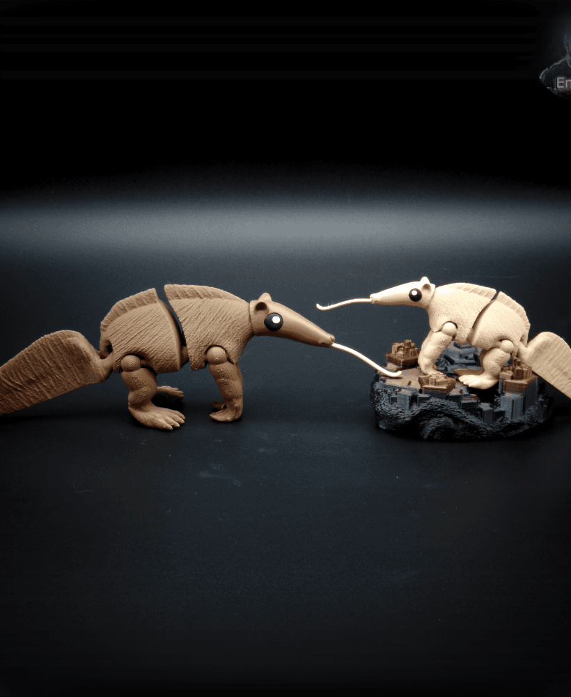 Adorable Anteater - articulated fidget toy 3d model