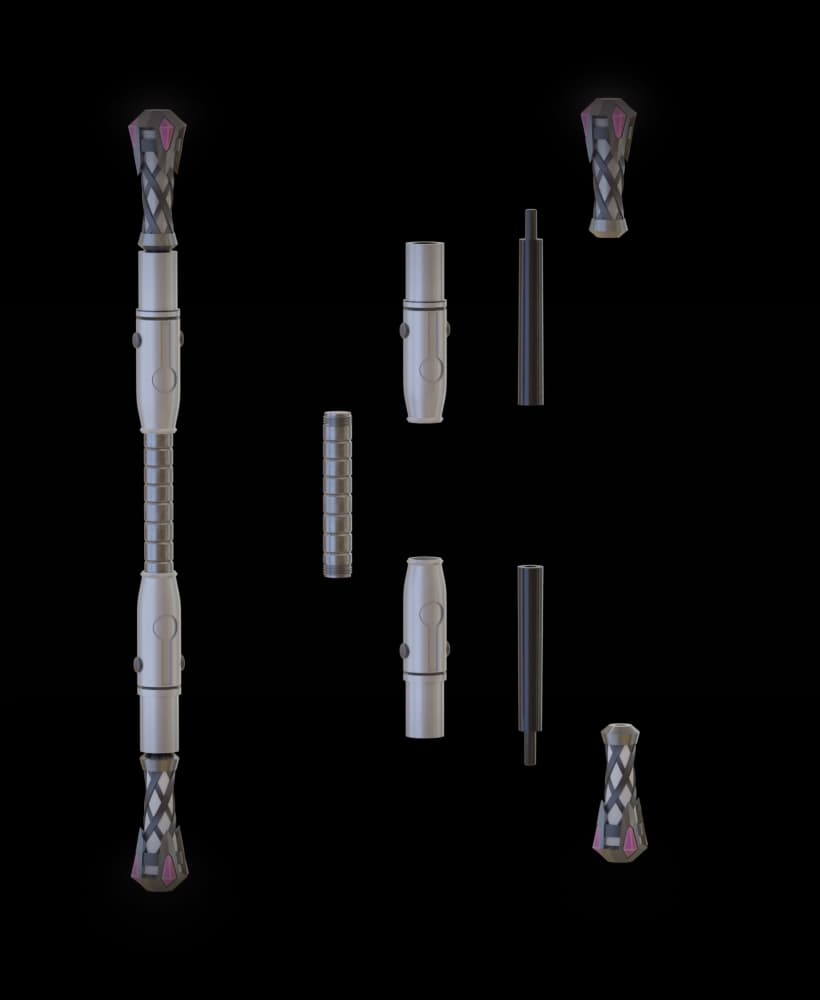 Marvel Rivals Gambit Collapsing Staff 3d model
