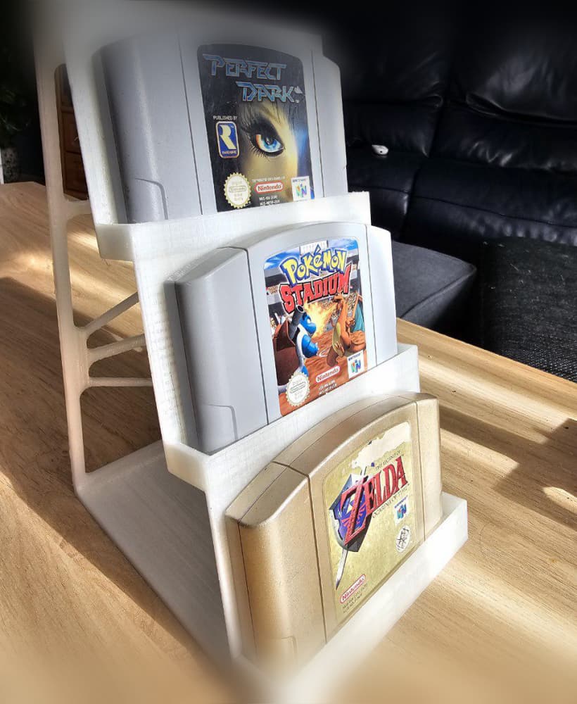 Nintendo 64 Cartridge Display Stand N64 3d model