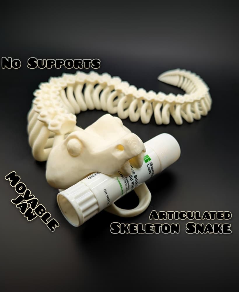 Articulated Skeleton Snake 3d model