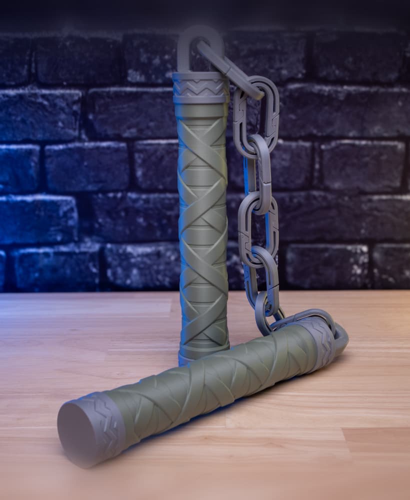 Kurogane - Nunchucks Prop Kit | No Supports, No AMS, No Glue 3d model