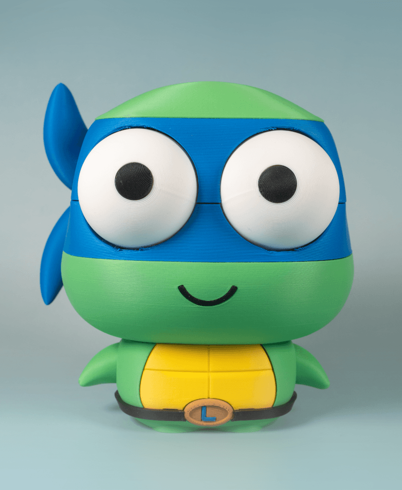 (Large) Toddler Mutant Ninja Turtle Leonako (No AMS/No Support/No Glue) 3d model
