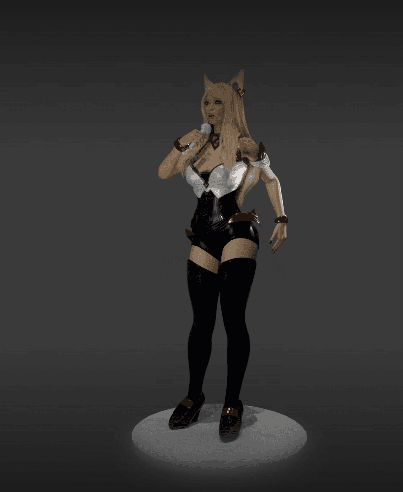 Blonde K-Pop Star v2 3d model