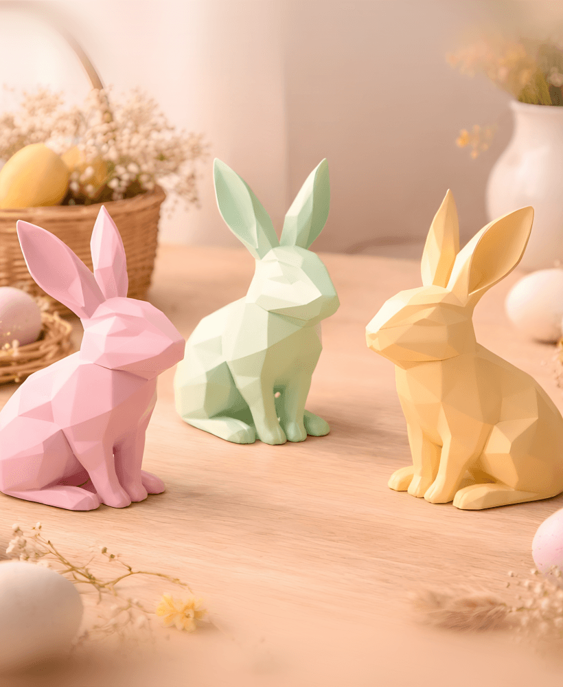 Easter Bunny Decor | Bunny Decoration | Minimalist | Easter STL 3d model