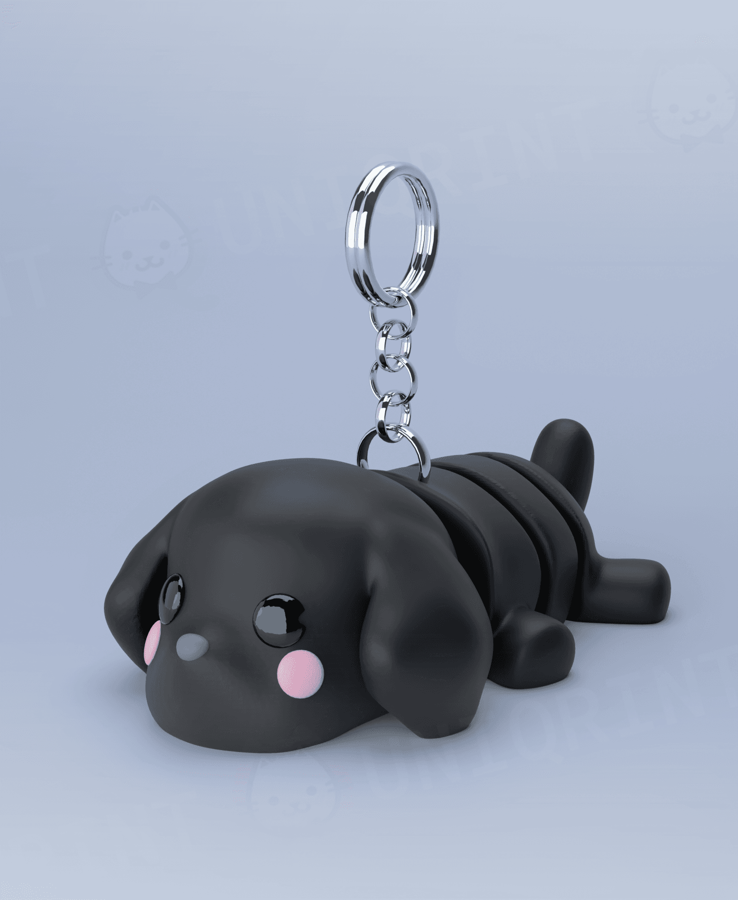 Flexi Labrador Keychain 3d model