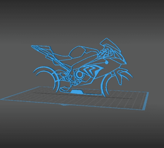 BMW - S 1000 RR Wall Art 3d model