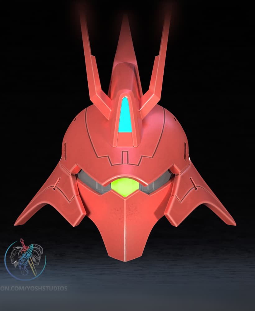 Mecha Villain MSN-04 Helmet 3MF File STL 3d model