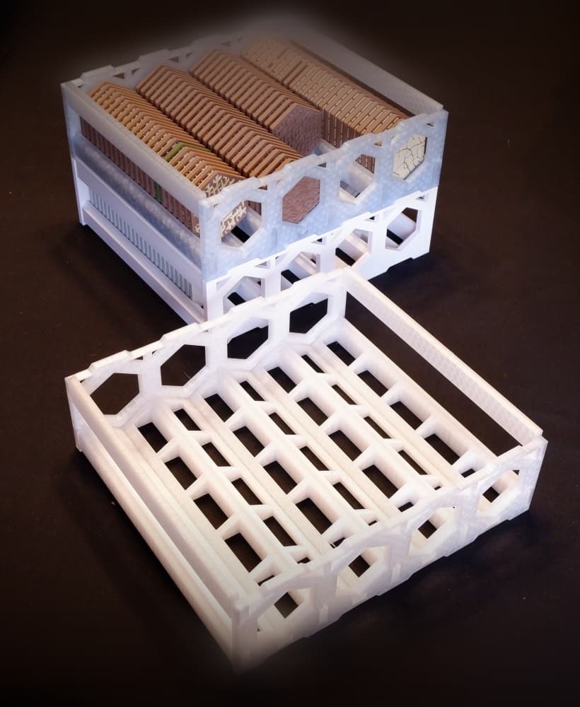 FDMecha Hex Terrain Storage Trays 3d model