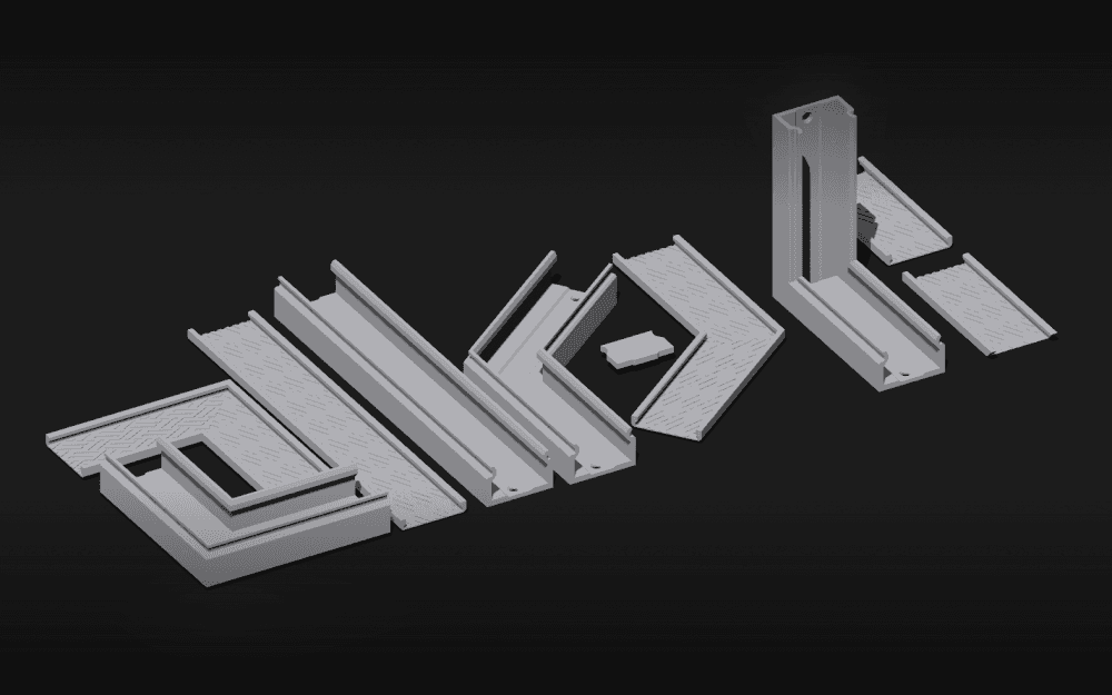 SnapGlow Modular LED Track System.3mf 3d model