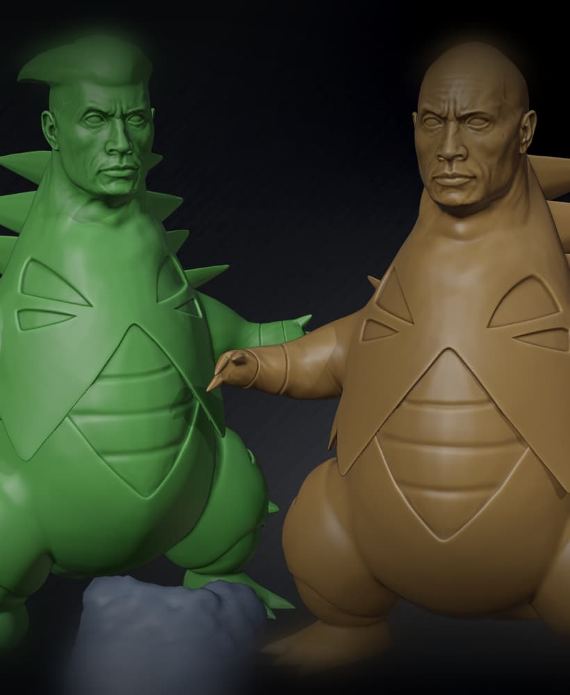 FREE Tyrani-Rock-Tar, Tyranitar The Rock / Pokemon 0 3d model