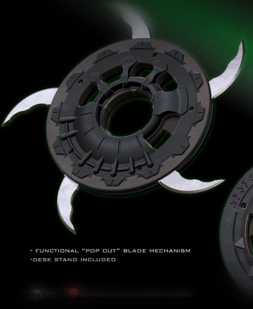 Functional Predator smart disk - custom mmsd_02 3d model