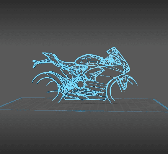 Ducati - Panigale V2 Wall Art 3d model
