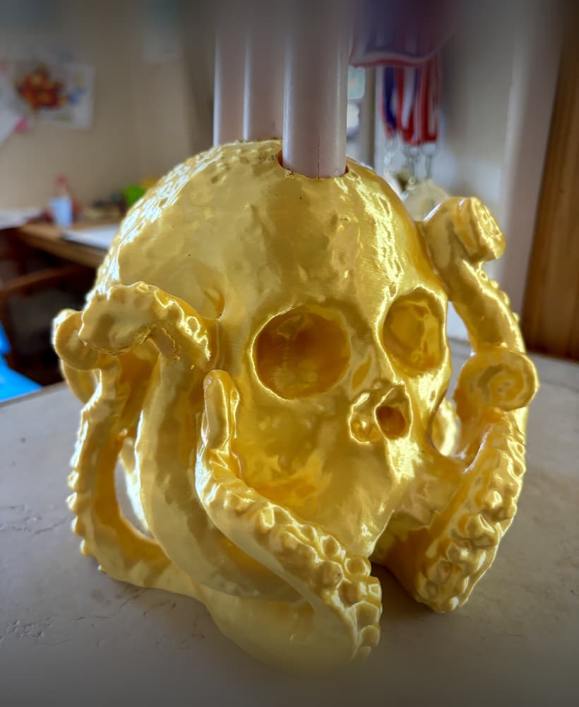 Octo Skull Candle Holder 3d model