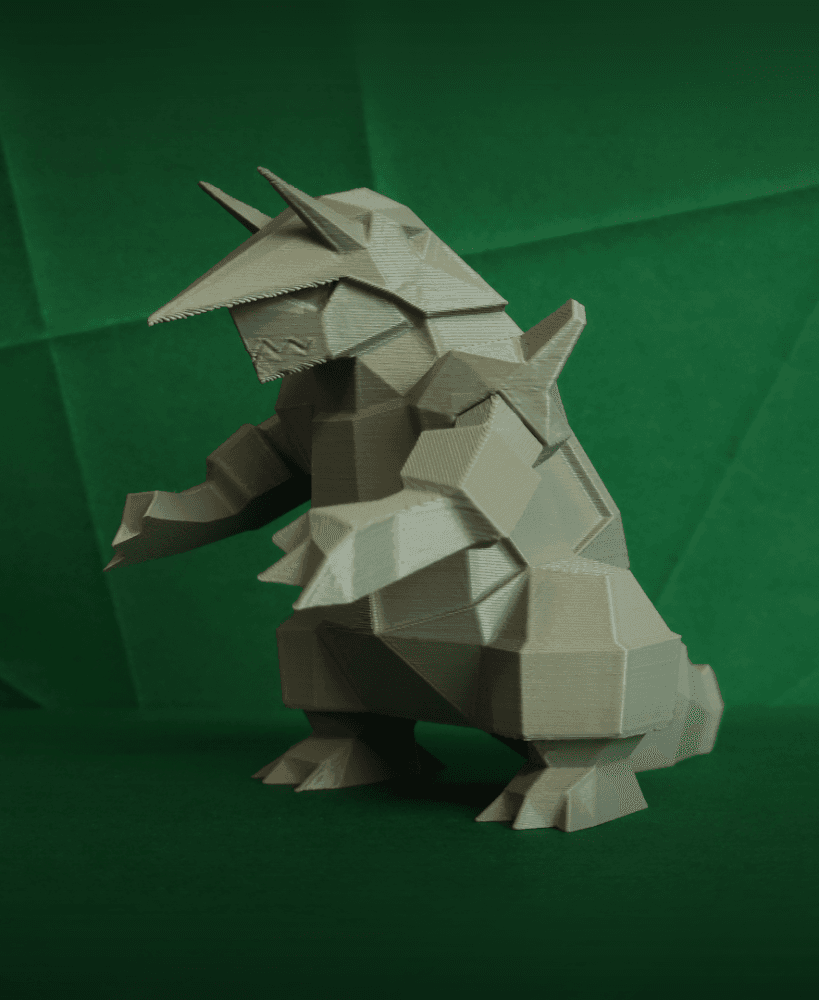 Aggron Low Poly Pokemon 3d model
