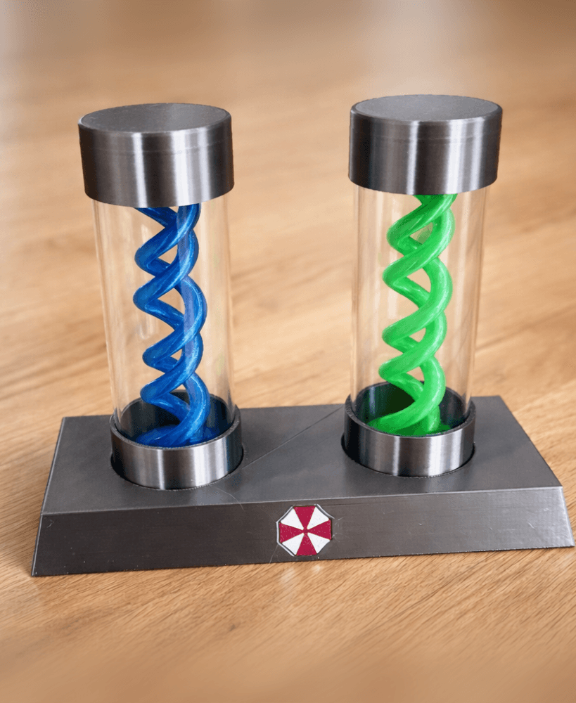Umbrella Virus Display Vials – Resident Evil Inspired Lab Prop 3d model