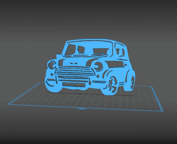 Mini Cooper - Wall Art 3d model