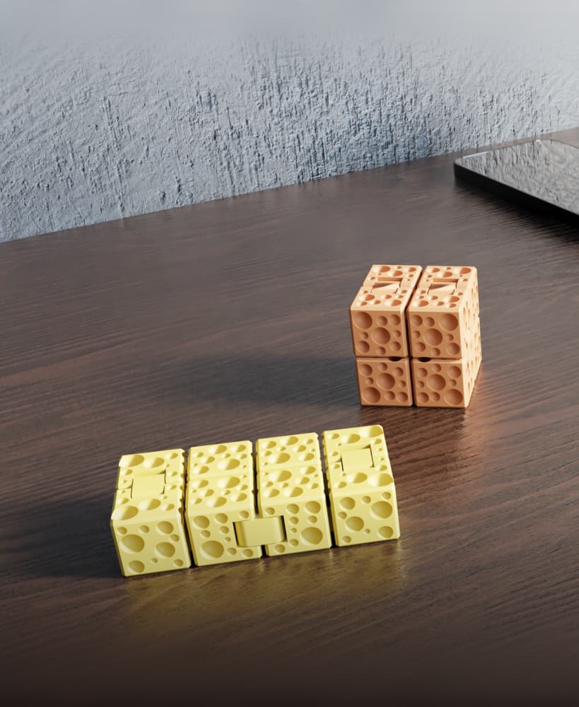 CheeseCube – Print-In-Place Infinity Cube 3d model