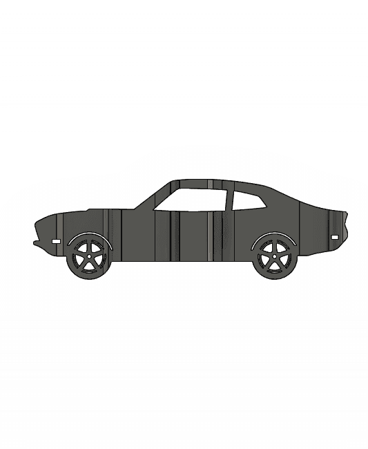Maverick 3D Car Flip Art Desk Display 3d model