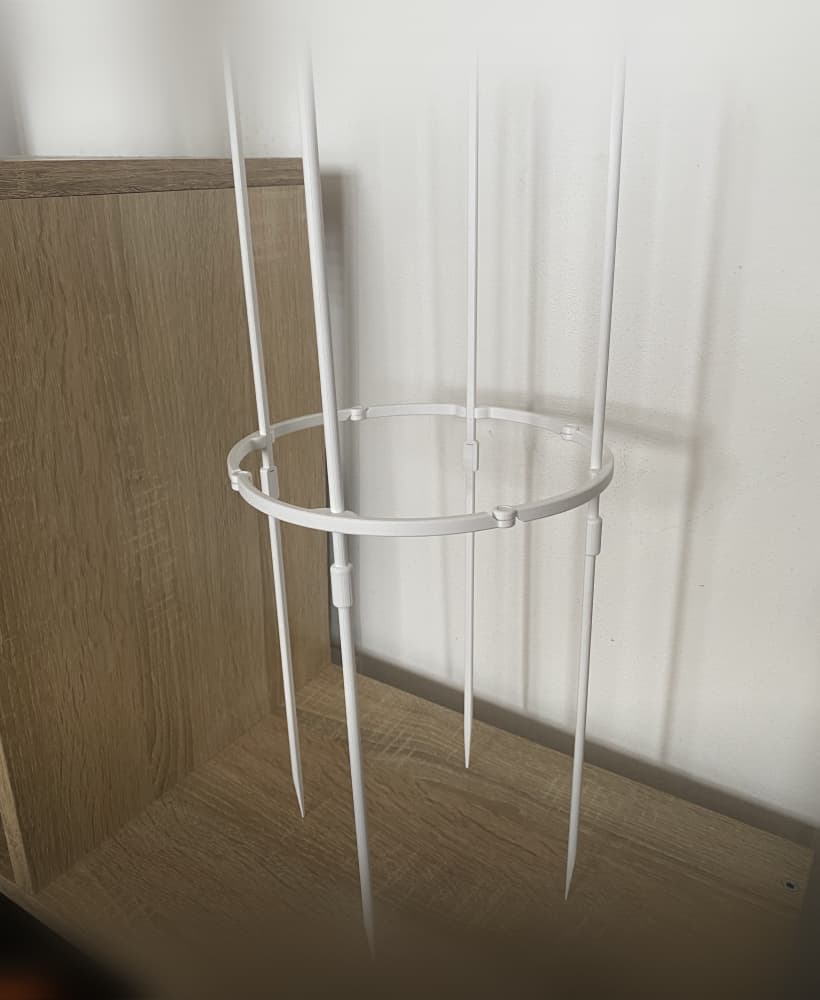 Flower support poles 3d model