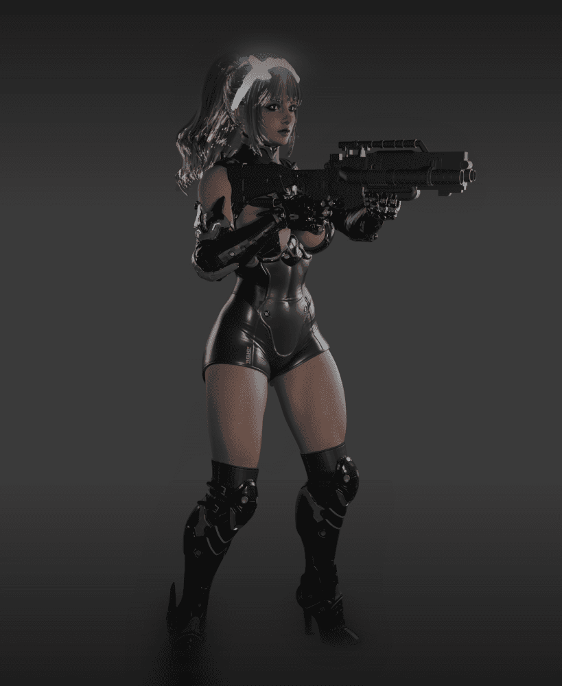 Ines Raya Future Warrior 3d model