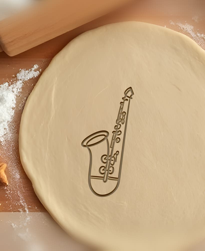 Music Cookie Cutter, Biscuit Cutter 3d model