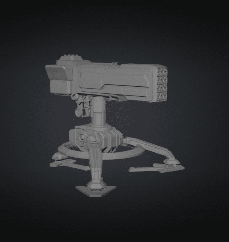 Heavy Auto Turret 3d model